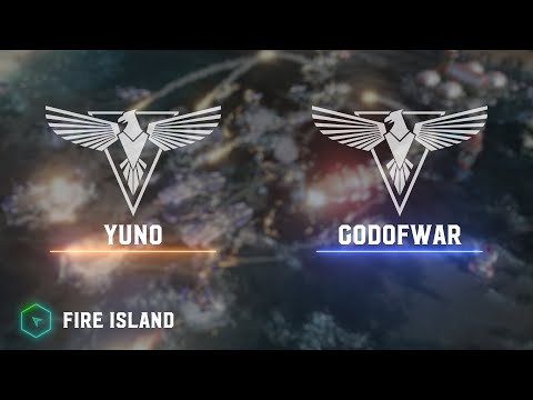 YuNo(A) vs GoDofWaR(A) - Fire Island - Red Alert 3