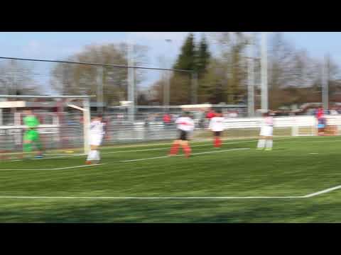(A) VV Hoogland JO15-1 vs ASC Nieuwland JO15-1  op 24-3-2018