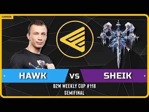 WC3 - [HU] HawK vs Sheik [UD] - Semifinal - B2W Weekly Cup #118
