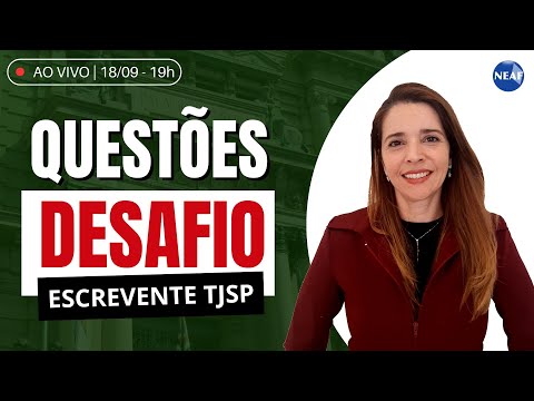 🔴 Escrevente TJ SP 2025: DESAFIO DE QUESTÕES - Direito Processual Penal