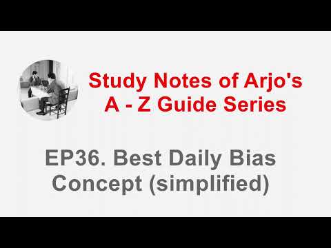 Arjo's A-Z Guide Series - Best Daily Bias Concept (simplified) EP36