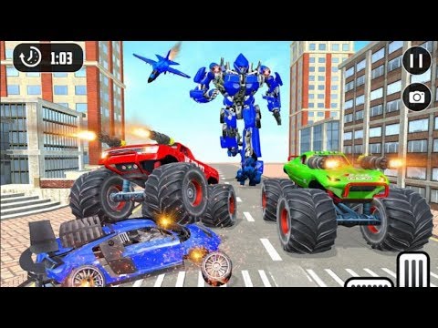 US Police Monster Truck Robot City Rescue Mission Android Gameplay