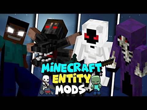 Mcpe research  - Top 10 entity mods for minecraft pocket edition || herobrine mod for mcpe || minecraft entity 303