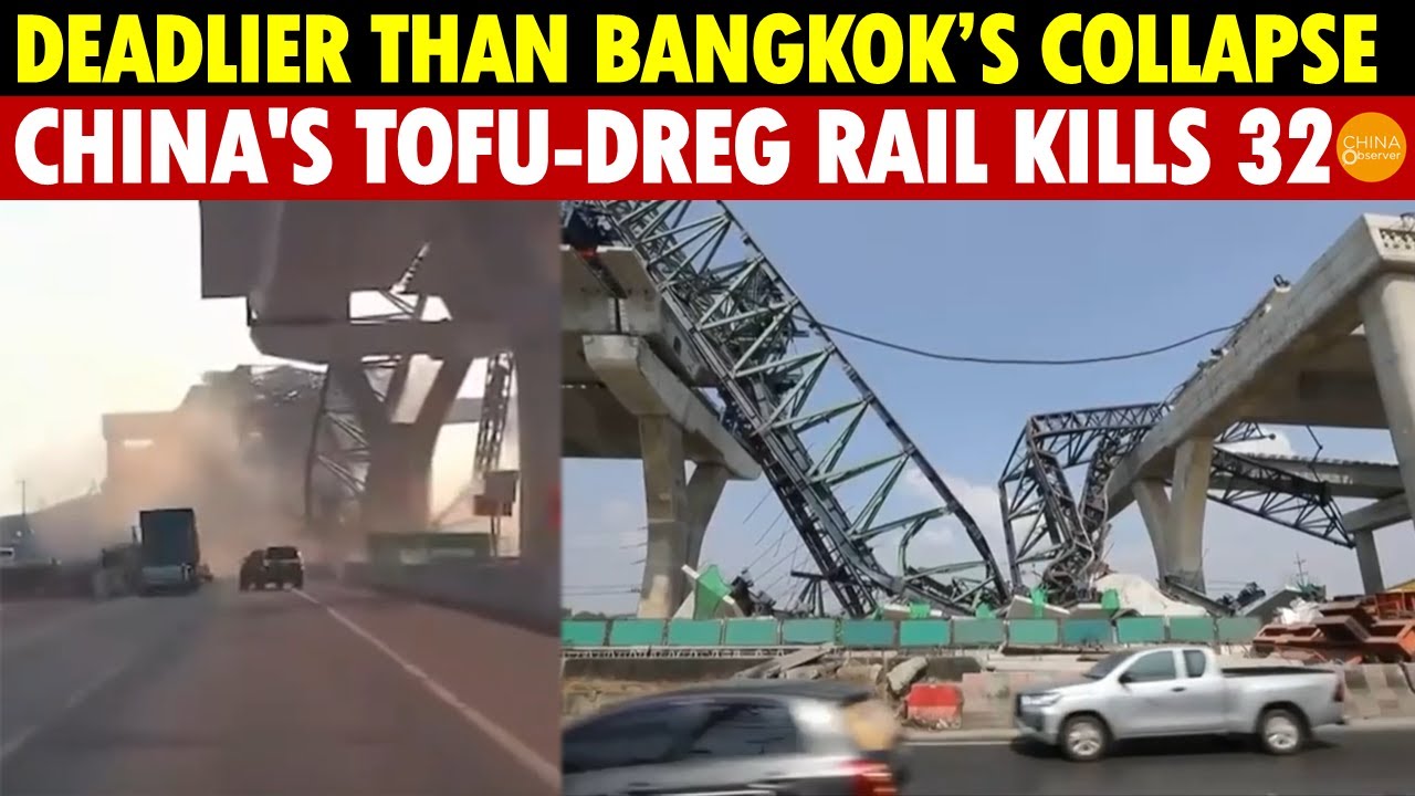 Another Tragedy! Thailand’s High-Speed Rail Accident Kills 32, Same Contractor as Bangkok Collapse