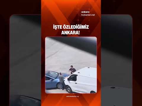Ankara Trafiğinde Örnek Davranış: Kaza Sonrası Su İkramı