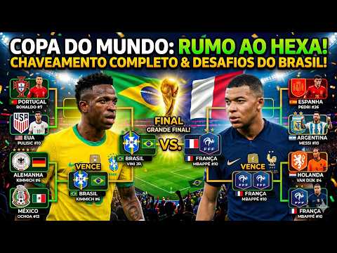 VEJA O CHAVEAMENTO DO BRASIL NA COPA! A FINAL PODE SER BRASIL x FRANÇA - BRASIL x ALEMANHA?