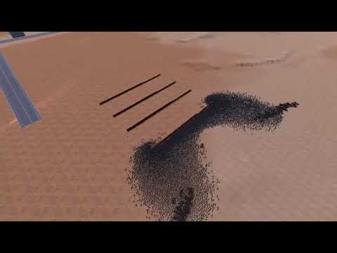 10000 Runner zombie VS 4 line Spartans| Ultimate Epic Battle Simulator