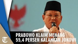 Klaim Menang, Prabowo Ajak Pendukungnya Lawan Kebohongan