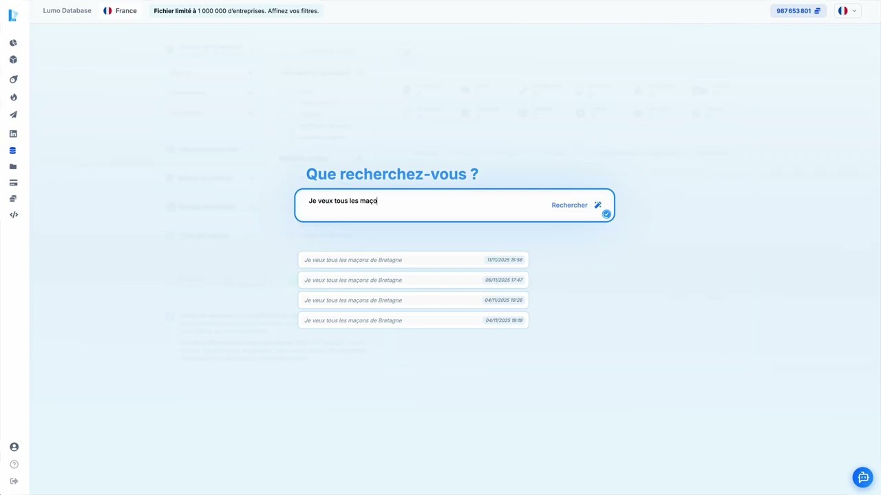 Démonstration Base de données