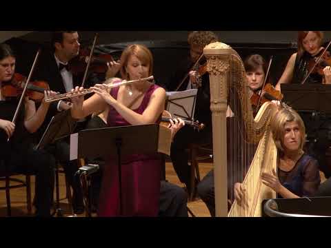 Mozart - Flute & Harp concerto, K 299 - 2nd movement -  Andantino