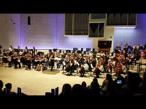 Wigan Youth string orchestra play Pirates of the Caribbean at Manchester 13/07/18