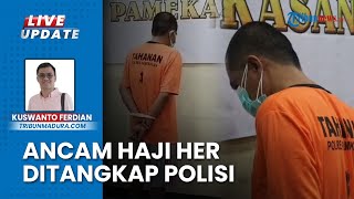 Pria Pamekasan Ancam Tiduri Istri dan Mertua Haji Her, Massa Marah Bawa Kayu saat Pelaku Diringkus