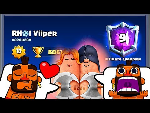 #1 Viiper vs  Mugi 👈 Hog Exnado GOD 8100+ gameplays Best Deck in Clash Royale