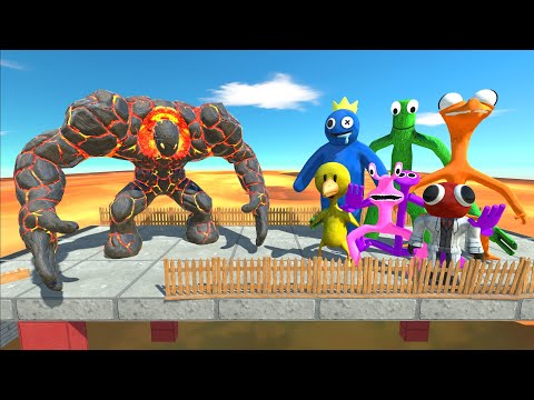 Lava Boy Attack All Units On Lava Bridge - Animal Revolt Battle  Simulator