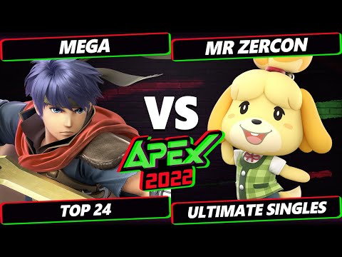 Apex 2022 - Mega (Ike) Vs. Mr Zercon (Isabelle) SSBU Ultimate Tournament