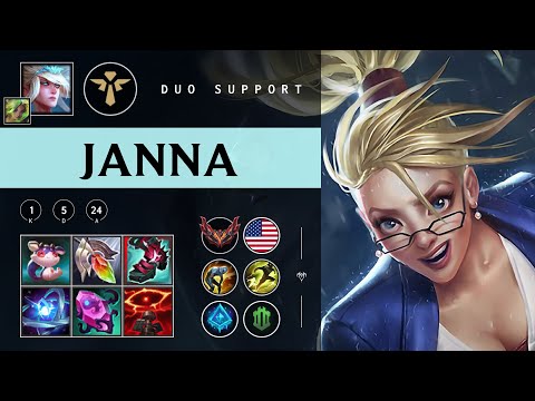 Janna Support vs Alistar - NA Grandmaster Patch 25.24