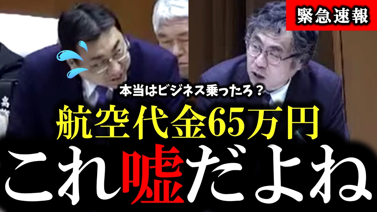 【税金でビジネスクラス】吉田一郎「同じ条件で検索したら26万円だったぞ！？倍以上違うじゃねーか！」【さいたま市議会】