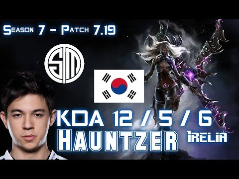 TSM Hauntzer IRELIA vs PANTHEON Top - Patch 7.19 KR Ranked