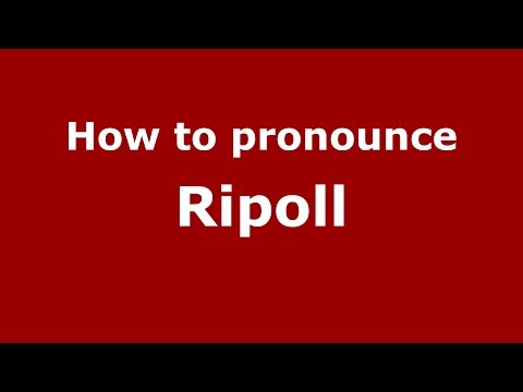 How to pronounce Ripoll