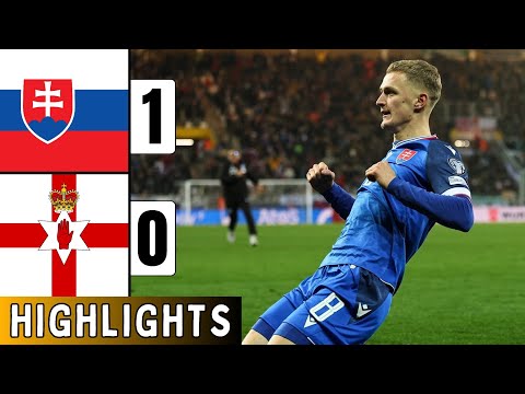 Slovakia vs Northern Ireland 1-0 | Highlights | Tomáš Bobček Goal | WC Qualifiers | Ballard Red Card