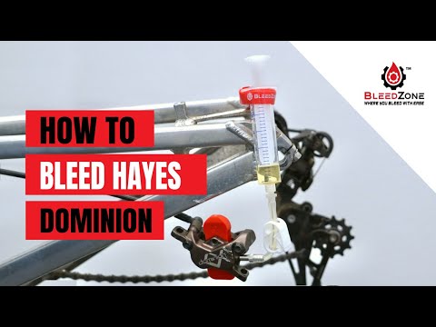 How to Bleed Hayes Dominion Hydraulic Disc Brakes | BleedZone Kit