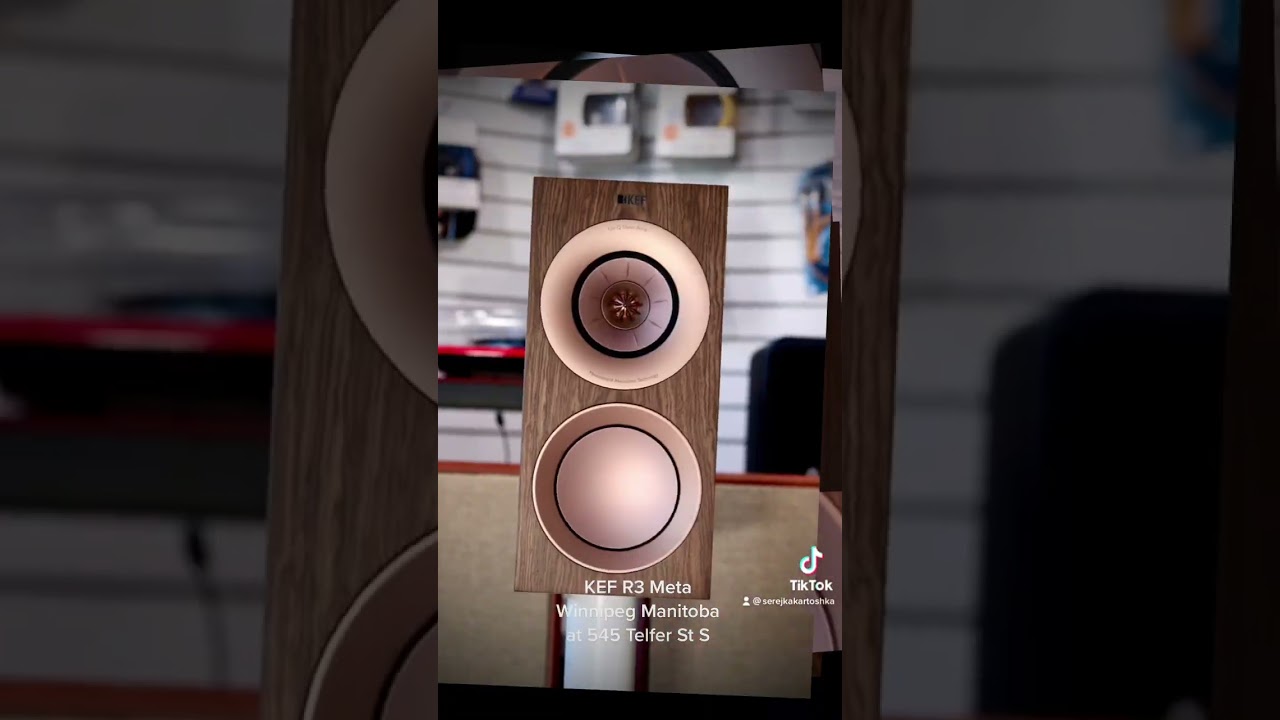 KEF R3 Meta at our store, 545 Telfer St S, Winnipeg Manitoba #reel #shorts  #music #audio #kef