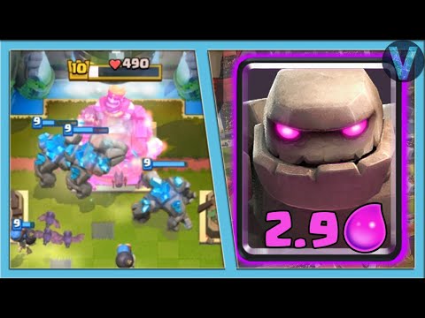 Самый БЫСТРЫЙ ГОЛЕМ В МИРЕ! БУСТ за 2.9 эликсира / Clash Royale