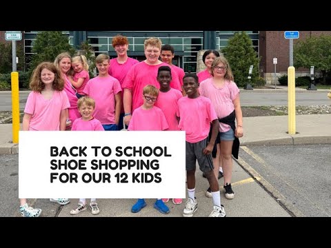 BACK TO SCHOOL SHOE SHOPPING WITH 12 KIDS
