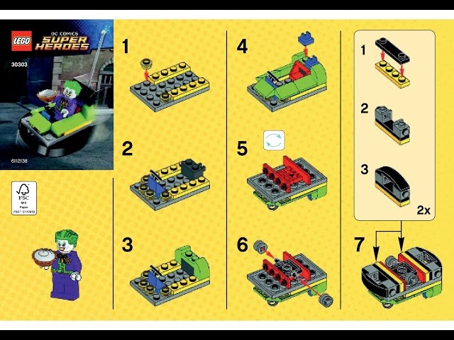Vídeo relacionado con Joker en coche de choque - Serie Lego DC Comics Super Heroes - Referencia 30303