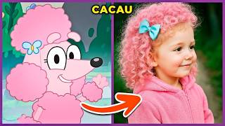 BLUEY en LA VIDA REAL NIÑOS😍+ ¡ADIVINA LA VOZ!😀Bluey💙Bingo❤️Bandit🥰Socks💙Chilly❤️Mackenzie🐶Snickers🐕