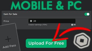 ✅How To Make A Gamepass For FREE In Roblox - 2023 (PC & Mobile)