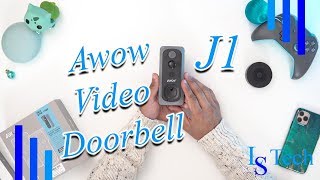 Awow Video Doorbell | 1080P 2 Way Audio IP65 Smart Motion Detection