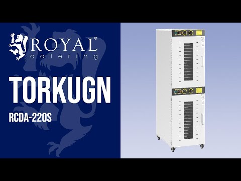 video - Torkugn - 3150 W - Royal Catering - 32 hyllor - 2 kamrar