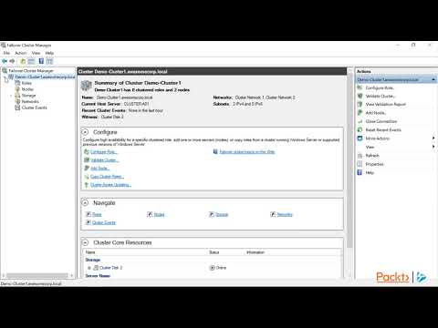 Mastering Windows Server 2019 Building a Failover Cluster | packtpub com