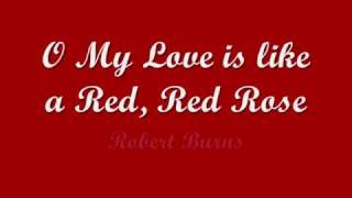 My Love is like a Red, Red Rose- Robert Burns