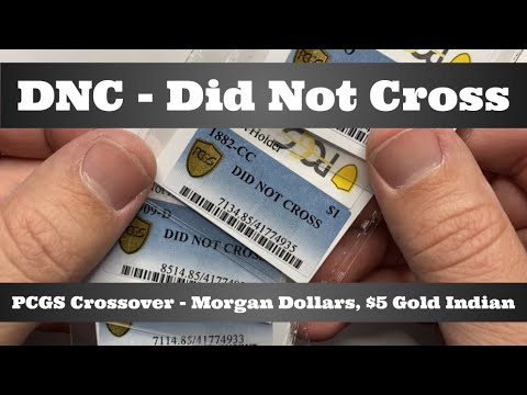 PCGS Crossover DNC Did Not Cross - Morgans, $5 Gold Indian - Crackout & Resubmit? Sell at Discount?