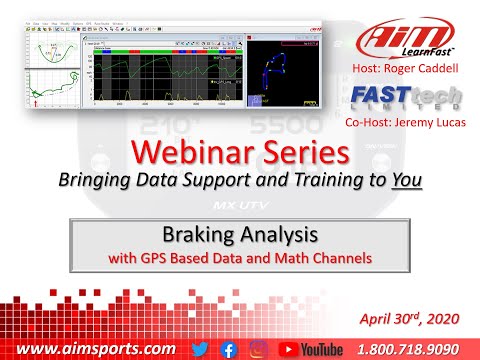 1-10 Braking Analysis with GPS Based Data - Live Webinar with Jeremy Lucas - 4/30/2020
