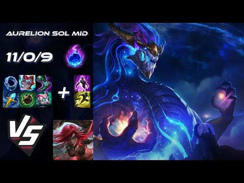 MID Aurelion Sol vs Katarina - EU Challenger Patch 25.S1.6