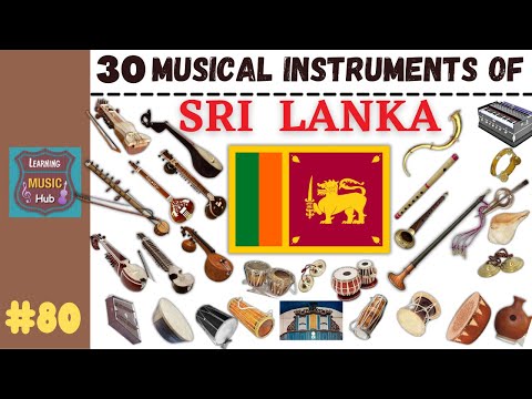 30 MUSICAL INSTRUMENTS OF SRI LANKA | LESSON #80 |  LEARNING MUSIC HUB
