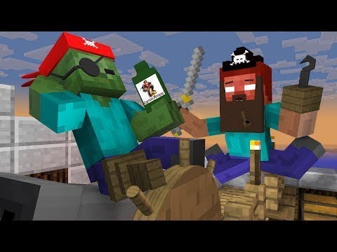 Monster School: Pirates - Minecraft Animation