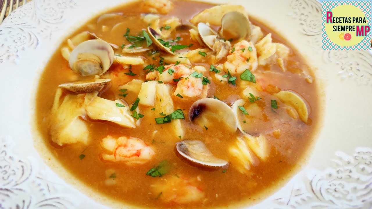 Watch SOPA de Pescado y Marisco ¡DELICIOOOSA! | Receta PASO a PASO Now SOPA de Pescado y Marisco ¡DELICIOOOSA! | Receta PASO a PASO