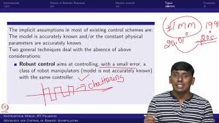 Lecture 37 - Types of robot manipulator control and concerns
