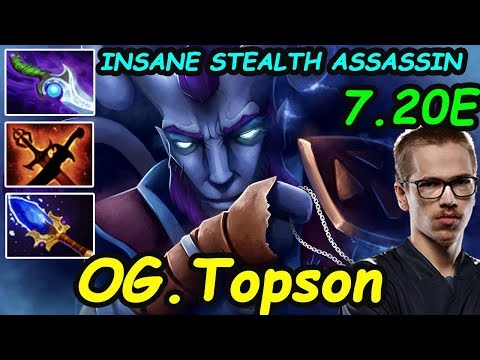 OG. Topson - [Riki] INSANE Aghanim's Scepter BUILD  Stealth Trick of the trade 7.20e Dota2 Rank
