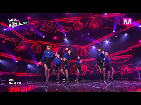 AOA_짧은 치마 (Miniskirt by AOA of M COUNTDOWN 2014.2.6)