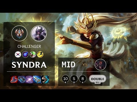 Syndra Mid vs Lucian - KR Challenger Patch 10.5
