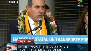 preview picture of video 'Bolivia: La Paz and El Alto inaugurate 2nd urban aerial tramway line'