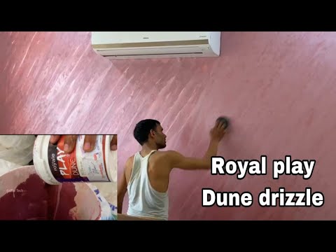 How to Create Dune Drizzle Special Effect Royale Play Asian paint Bedroom wall Chandigarh painter￼