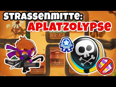 Strassenmitte: Aplatzolypse - ohne Affenwissen (Middle of the Road) [#BloonsTD6]