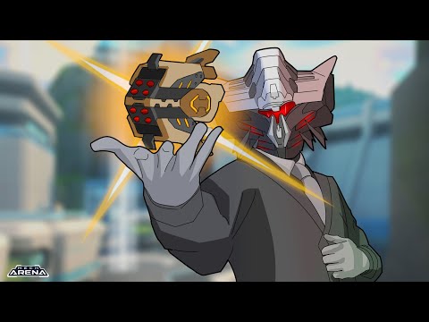 MECH ARENA| HEMLOCK WITH STORM RACK 10. Mech Arena Funny moments.