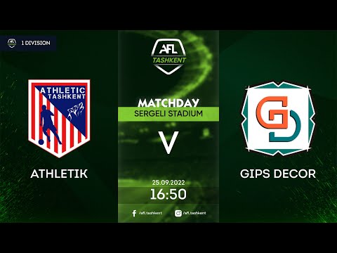 AFL 1 Division  2-тур ATHLETIK GIPS DECOR